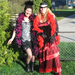 Damene klare for cowboyfest p Dirty Nelly.